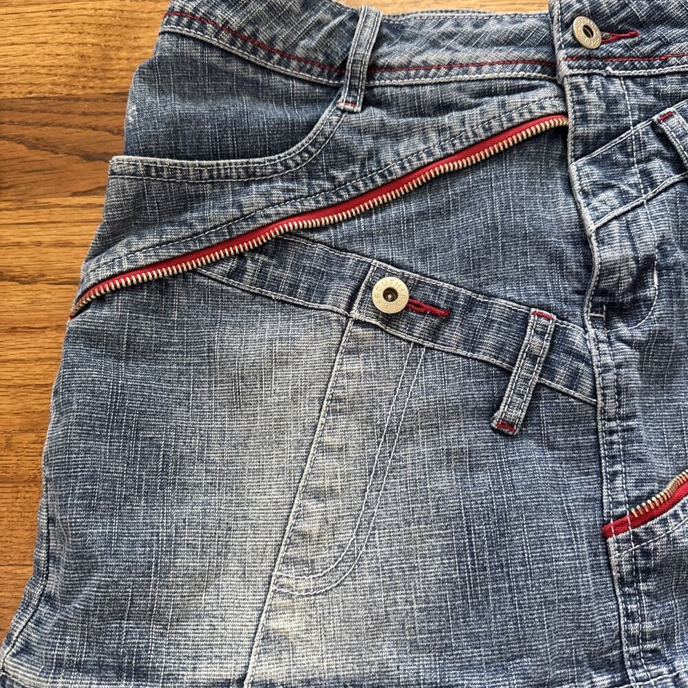Womens Southpole Mini Skirt Jean Denim Blue Size 7 light blue C26 - Picture 3 of 11